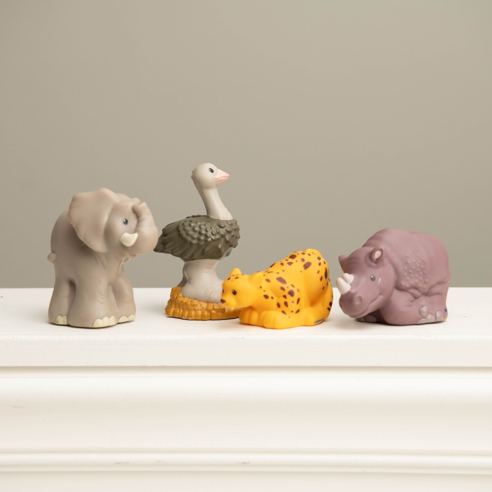 Fisher Price Little People Safari Large Animals Elephant Rhino Cheetah Ostrich